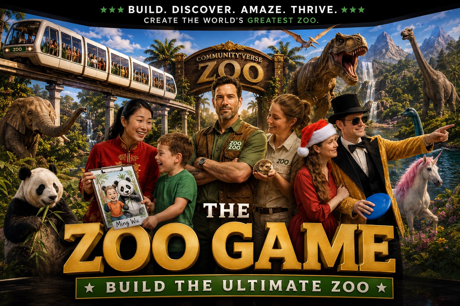 The Zoo Game splash art